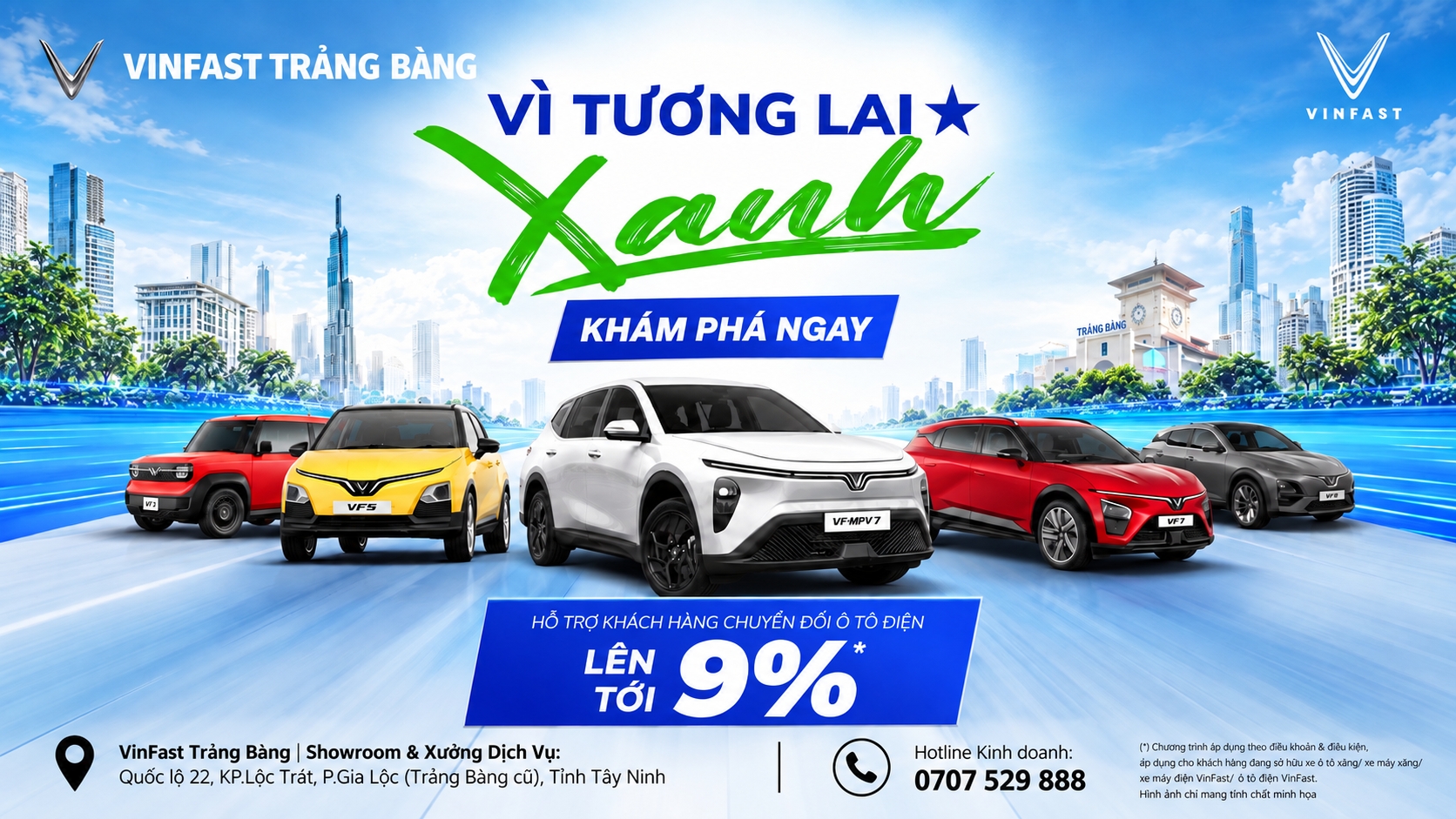Ưu Đãi VinFast Tây Ninh 2026: Thu Xăng Đổi Điện Giảm Đến 9%