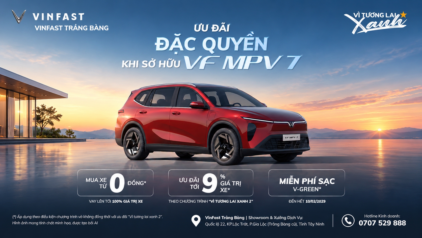 VF MPV 7 Trảng Bàng Giá Từ 682,5 Triệu – Ưu Đãi 9%