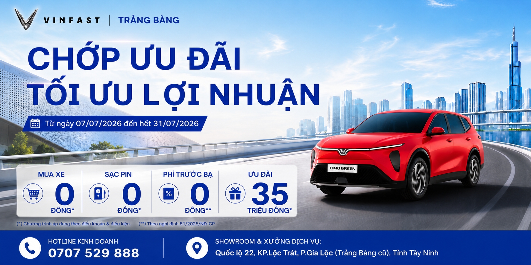 VINFAST LIMO GREEN TẠI TRẢNG BÀNG – ƯU ĐÃI 35 TRIỆU, TỐI ƯU CHI PHÍ KINH DOANH